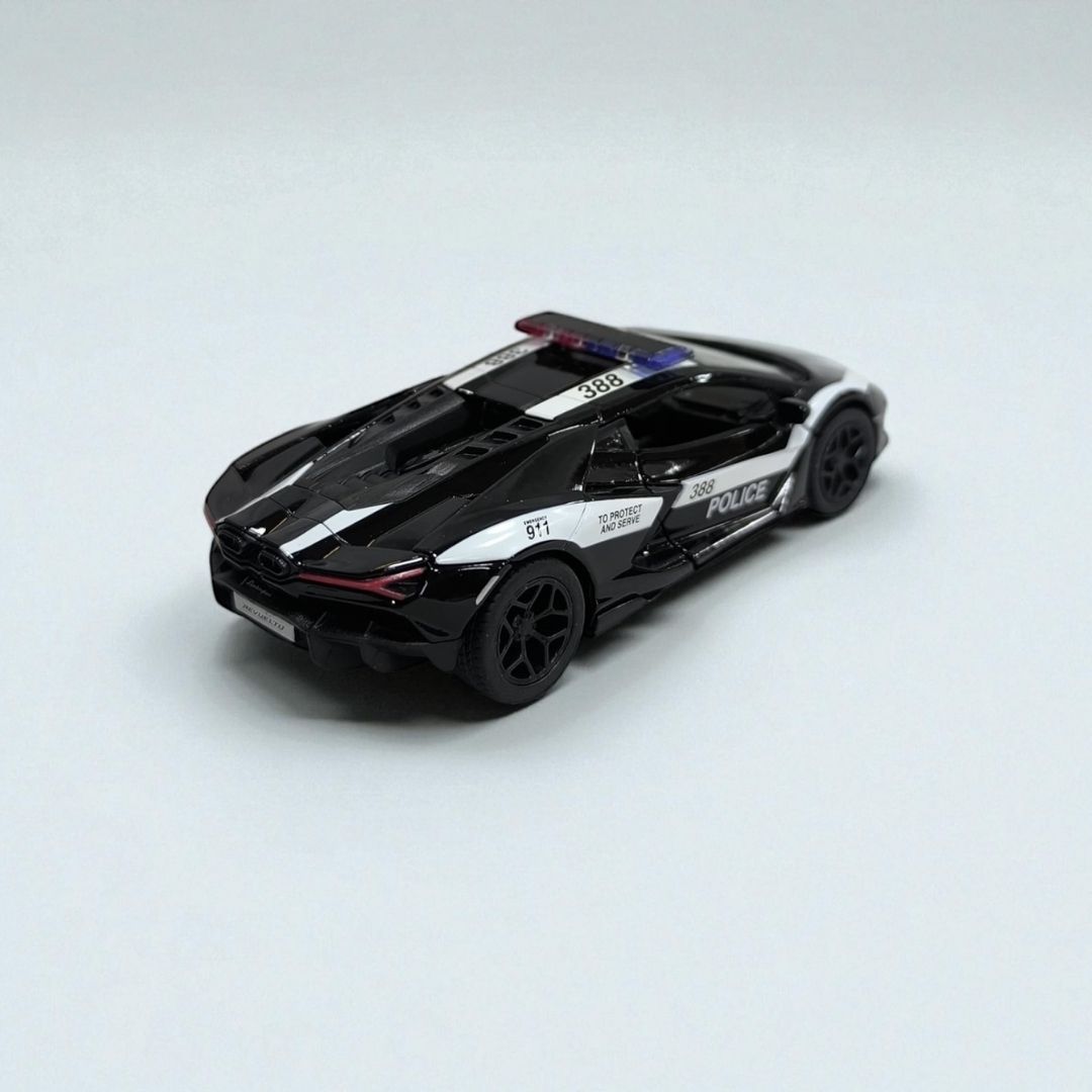Lamborghini Revuelto Policial 1:32 – Edición de Colección en Metal | Superdeportivo de Patrulla