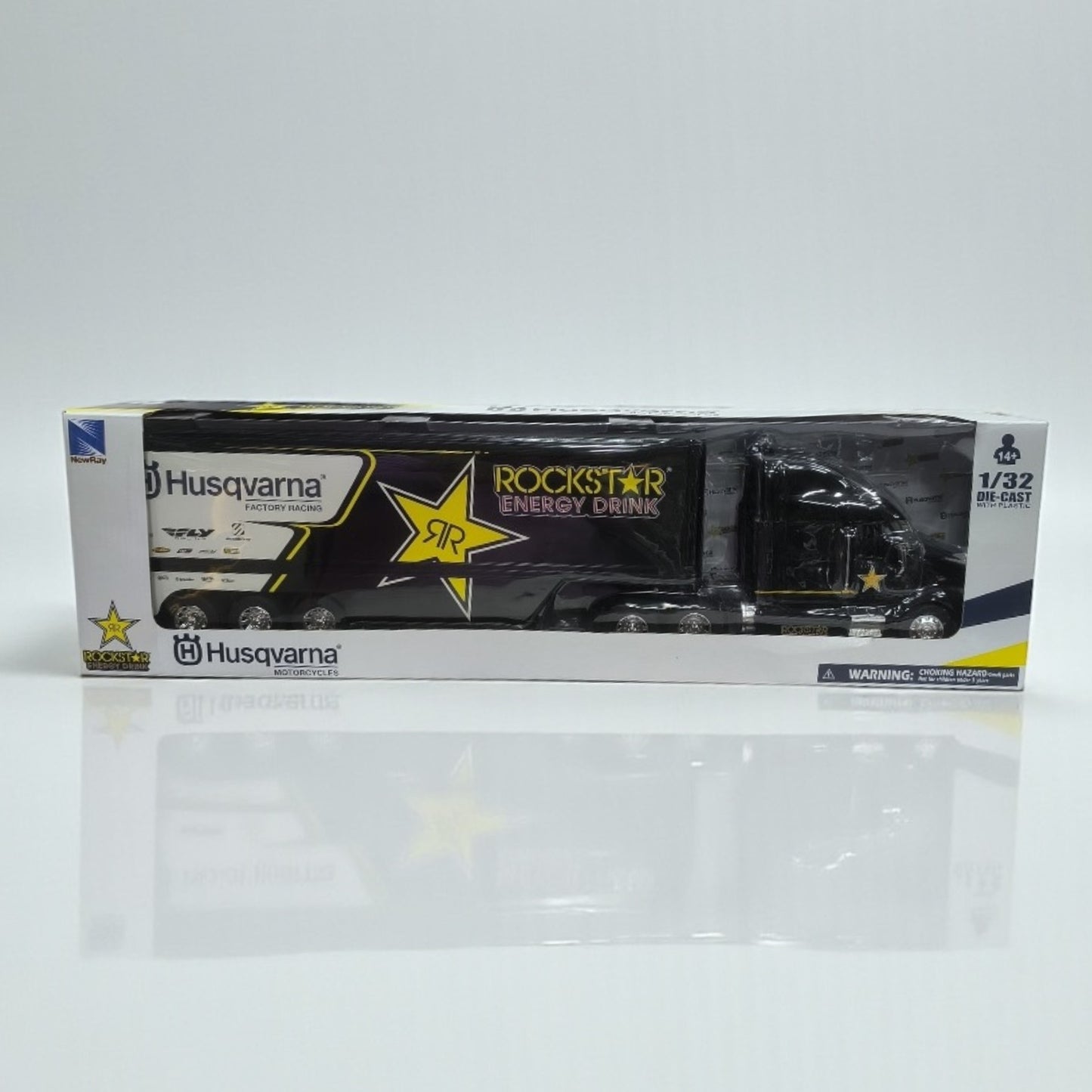 Peterbilt Husqvarna Factory Racing Escala 1:32 – Camión Motorsport de Colección