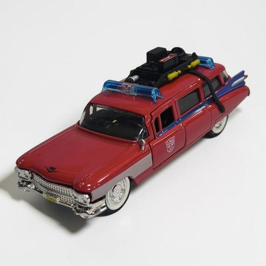 Casa Fantasmas Ecto-1 Edición Transformers 1:32 Jada | Auto a Escala de Colección