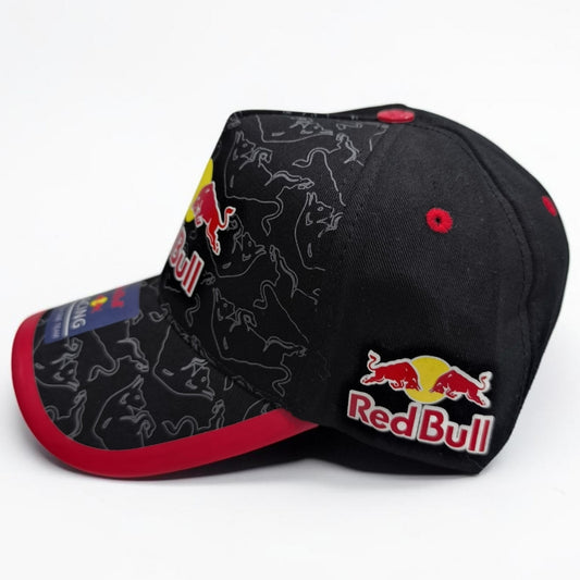 Gorra Red Bull Racing Negra | Gorra Fórmula 1 Ajustable Estilo Racing
