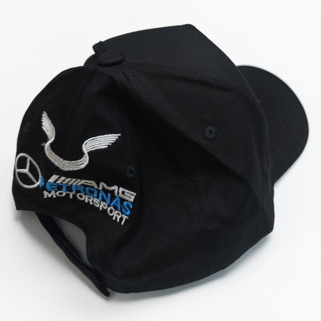 Gorra Mercedes AMG Petronas Negra | Gorra Fórmula 1 Ajustable Estilo Racing
