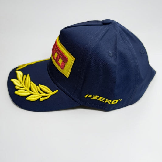 Gorra Pirelli Azul | Gorra Oficial Estilo Fórmula 1 Ajustable