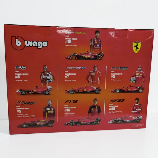 Colección Ferrari x7 Bburago con Exhibidor | Set de Autos Ferrari de Colección