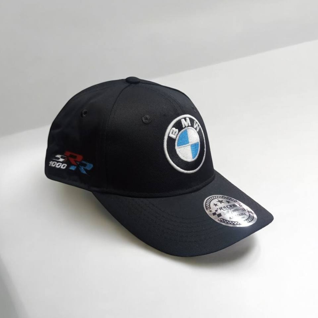Gorra BMW Negra – Elegancia Deportiva y Estilo Motorsport