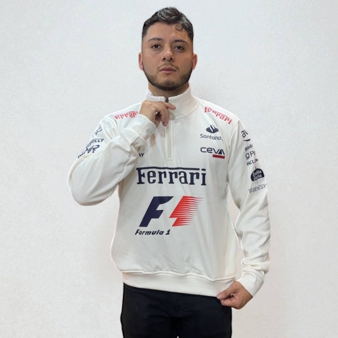 Buzo Ferrari Oficial – Estilo, Potencia y Pasión por la Velocidad