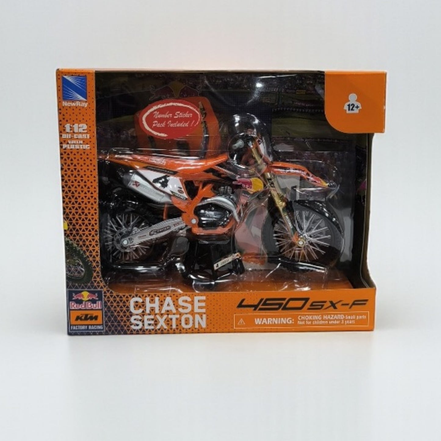 KTM 450 SX-F Chase Sexton Escala 1:12 – Moto Motocross de Colección