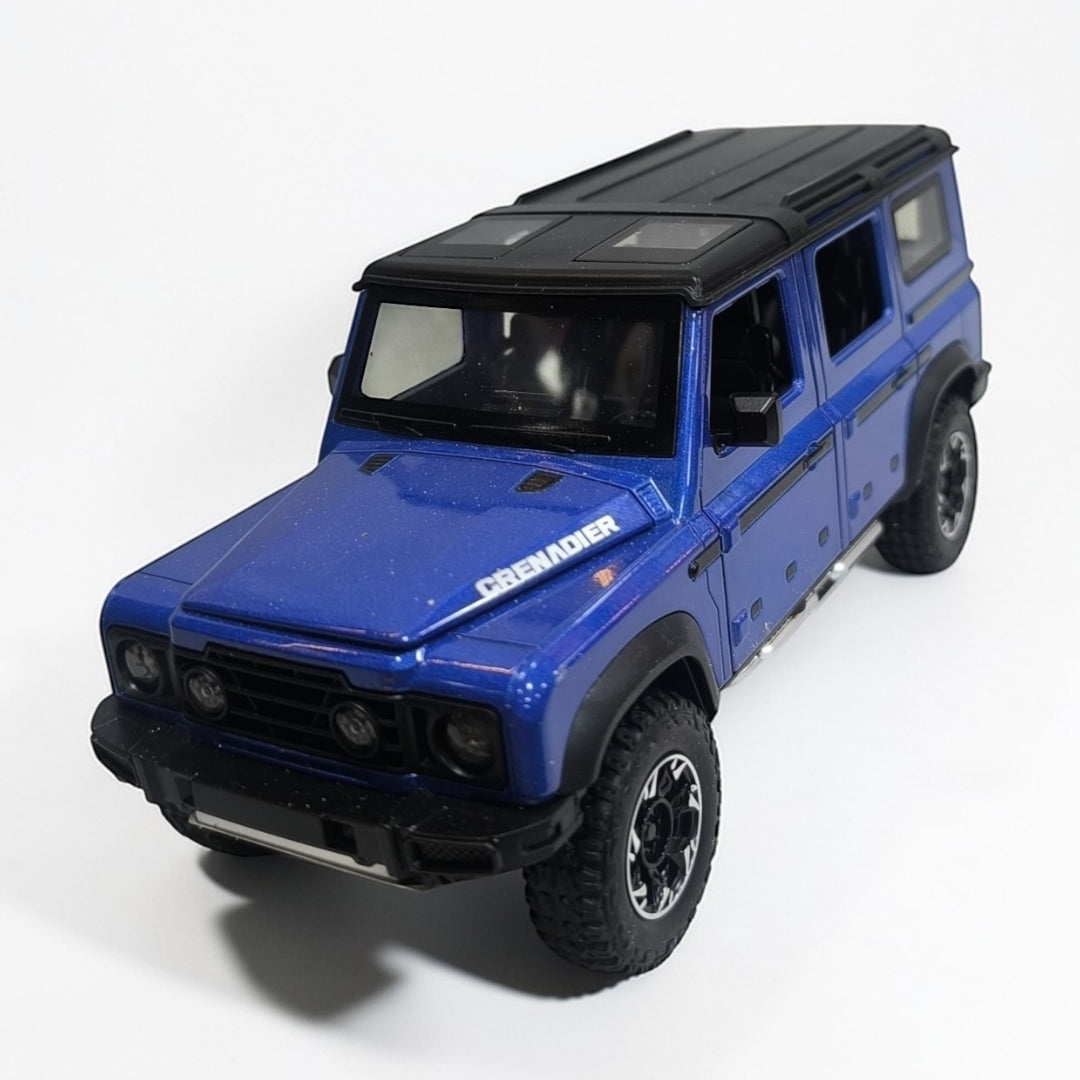 Ineos Grenadier Off Road Escala 1:24 con Luces, Sonido y Efecto de Humo | SUV Todoterreno Modelo de Colección