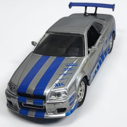 Nissan Skyline GT-R R34 Rápidos y Furiosos 1:32 Jada | Auto a Escala de Colección