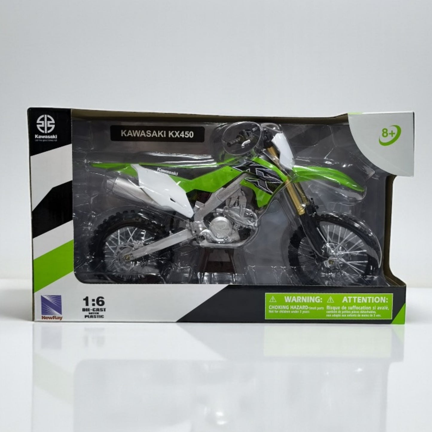 Kawasaki KX 450 Escala 1:6 – Moto Motocross de Colección Premium