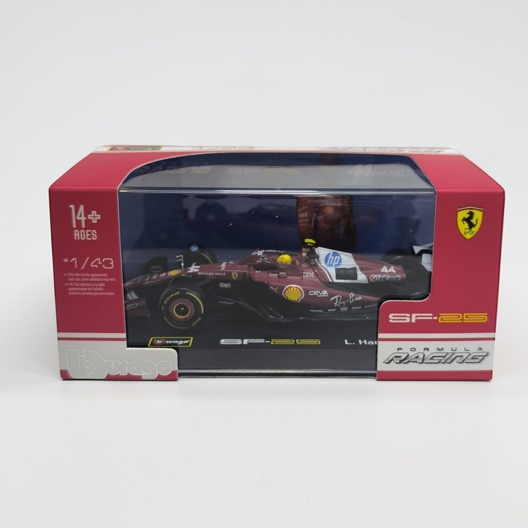 Ferrari SF-25 Lewis Hamilton #44 Escala 1:43 – Auto Fórmula 1 de Colección