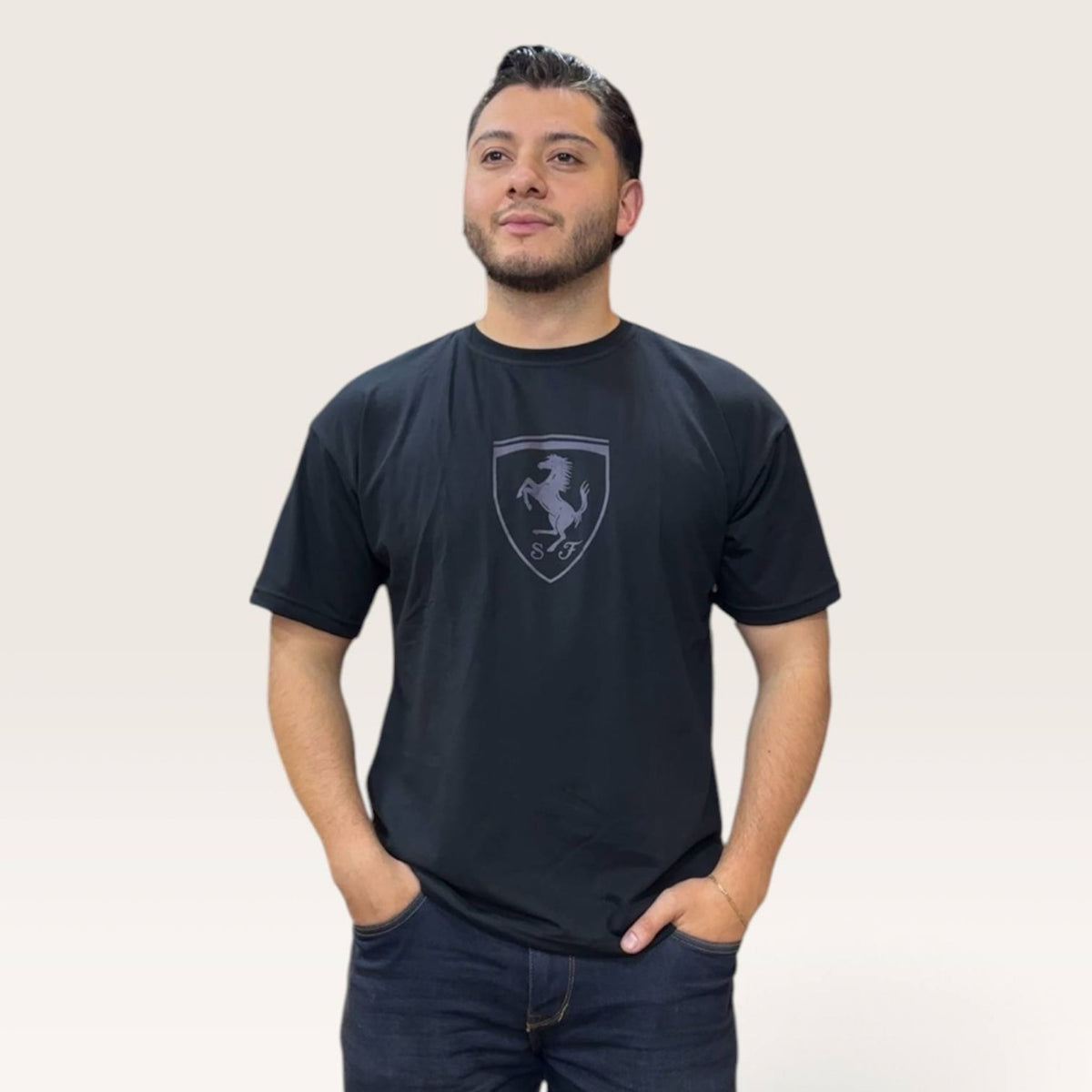 Camiseta Ferrari Negra