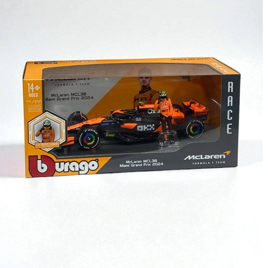 McLaren MCL38 #81 Oscar Piastri – Auto a Escala 1:24 de Colección