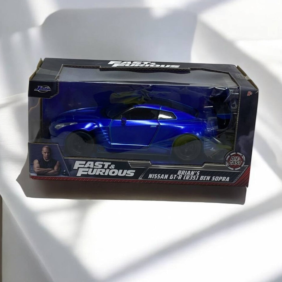 Brian's Nissan GT-R R35 1:24 – Modelo a Escala – Deportivo Legendario de Rápidos y Furiosos