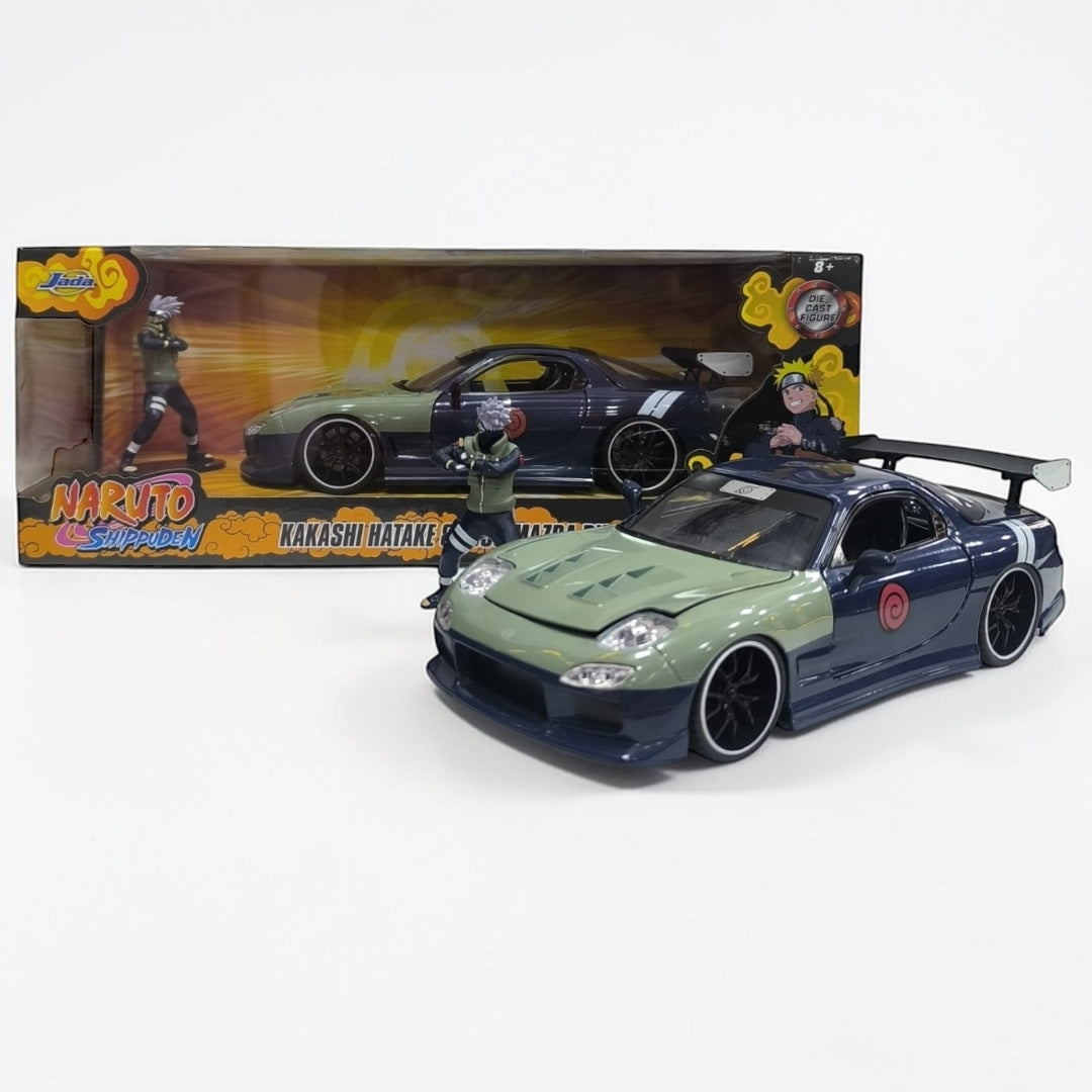 Mazda RX-7 Kakashi Hatake Jada Escala 1:24 | Naruto Auto Anime Modelo de Colección