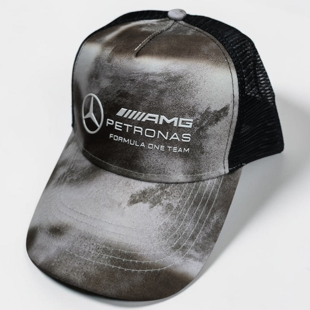 Gorra Mercedes AMG Petronas con Malla | Gorra Trucker Fórmula 1 Ajustable