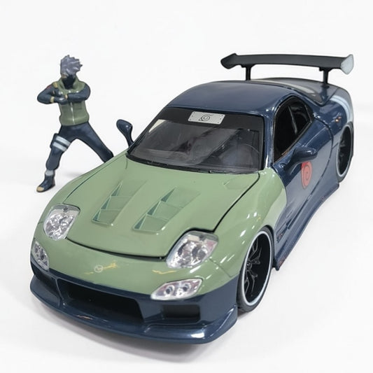 Mazda RX-7 Kakashi Hatake Jada Escala 1:24 | Naruto Auto Anime Modelo de Colección