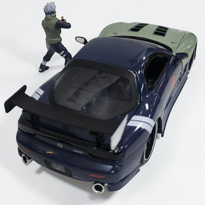 Mazda RX-7 Kakashi Hatake Jada Escala 1:24 | Naruto Auto Anime Modelo de Colección