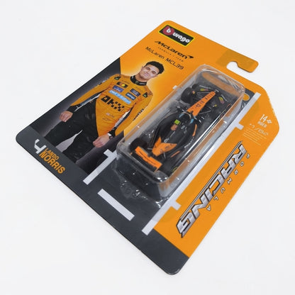 McLaren MCL39 #4 Lando Norris 1:64 Bburago – Auto Fórmula 1 de Colección