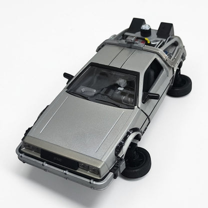 DeLorean Volver al Futuro 2 Welly Escala 1:24 | Máquina del Tiempo Modelo de Colección