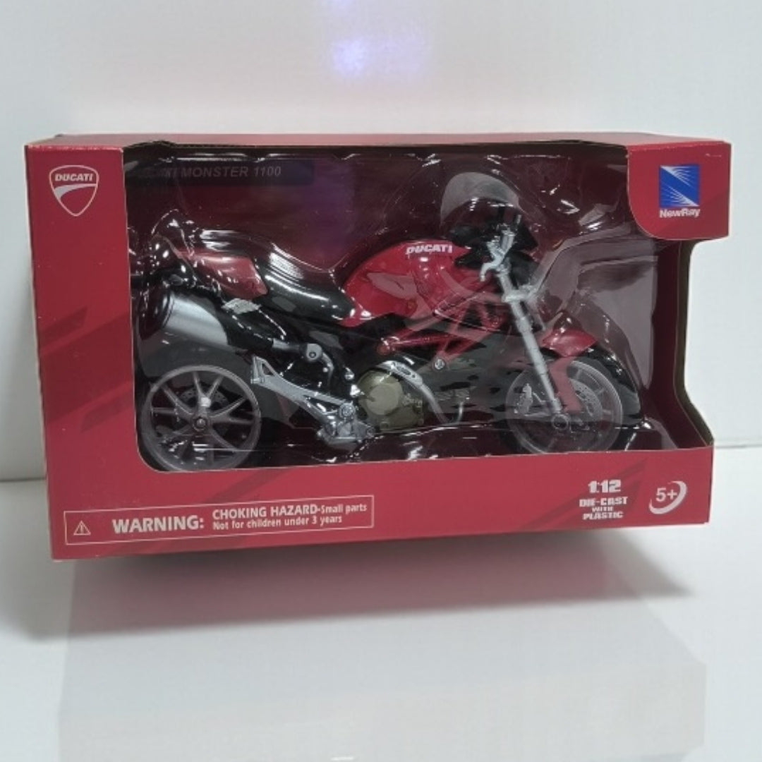 Ducati Monster 1100 Escala 1:12 – Moto Naked de Colección