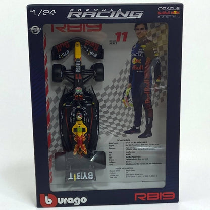 Cuadro Red Bull RB19 #11 Checo Pérez – Auto F1 a Escala 1:24 en Exhibición