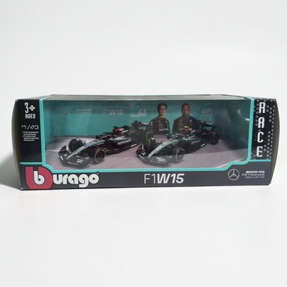 Mercedes F1 W15 #44 y #63 Escala 1:43 – Autos Fórmula 1 de Colección