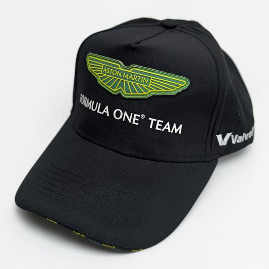 Gorra Aston Martin Negra | Gorra Fórmula 1 Ajustable Estilo Racing