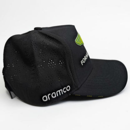 Gorra Aston Martin Negra | Gorra Fórmula 1 Ajustable Estilo Racing