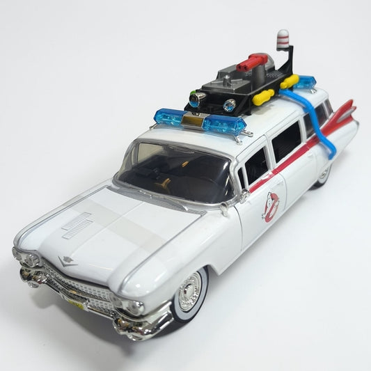 Ecto-1 Cazafantasmas Jada Escala 1:24 | Ghostbusters Auto de Película Modelo de Colección