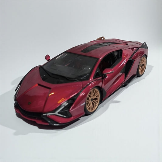 Lamborghini Sián 1:18 Rojo – Hiperdeportivo Futurista en Edición de Lujo