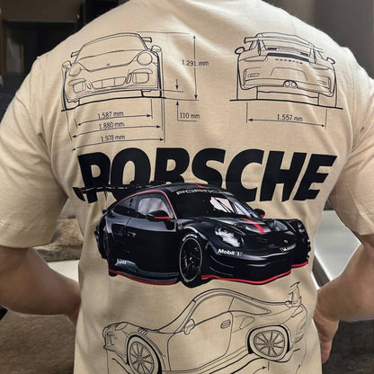 Camiseta Porsche 911 GT3 R Café - ¡Estilo y Pasión Automovilística en Cada Detalle!