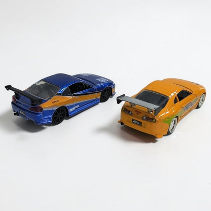 Combo Nissan Silvia y Toyota Supra 1:32 Jada Rápidos y Furiosos | Autos a Escala de Colección