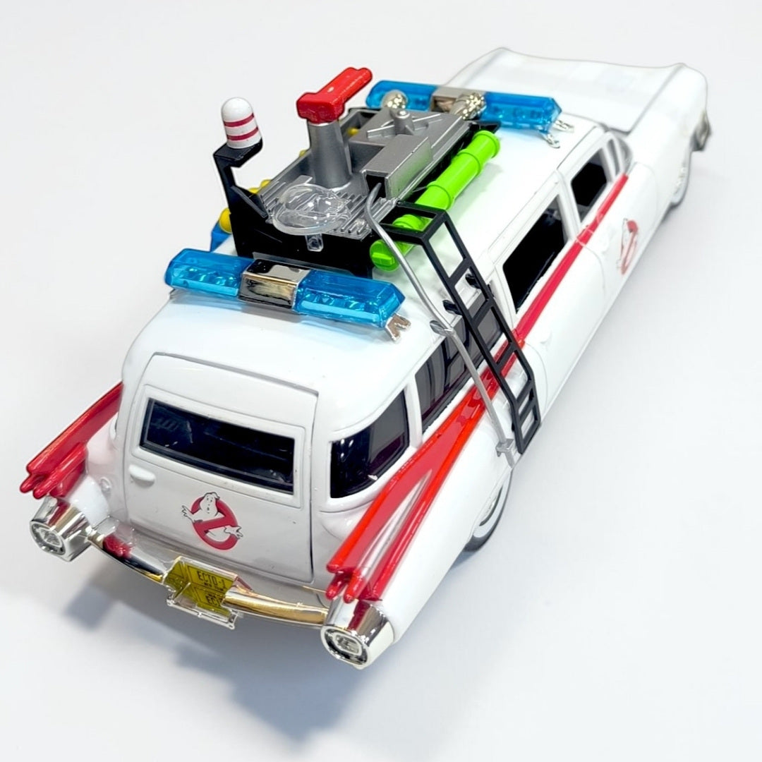 Ecto-1 Cazafantasmas Jada Escala 1:24 | Ghostbusters Auto de Película Modelo de Colección
