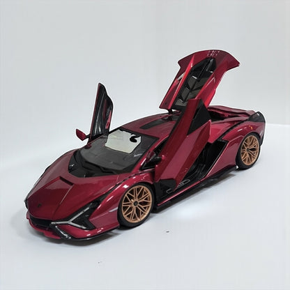 Lamborghini Sián 1:18 Rojo – Hiperdeportivo Futurista en Edición de Lujo