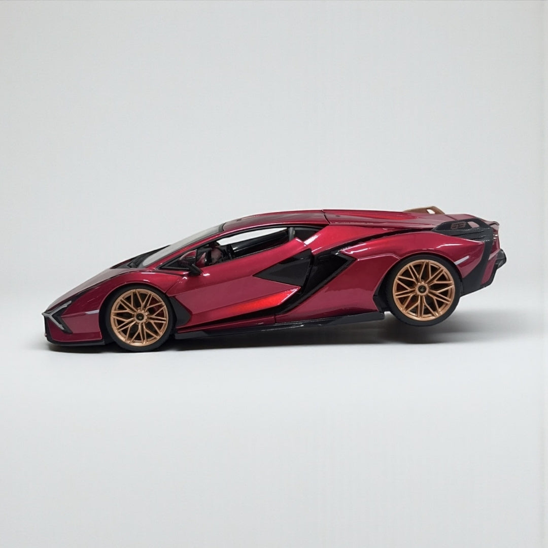 Lamborghini Sián 1:18 Rojo – Hiperdeportivo Futurista en Edición de Lujo