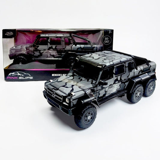 Mercedes Benz G65 AMG 6x6 Jada Pink Slips Escala 1:24 | SUV Extremo Modelo de Colección