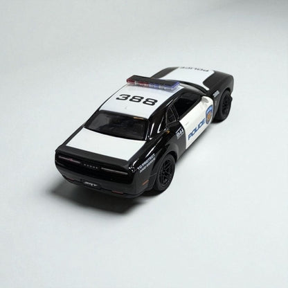 Dodge Challenger 2023 Policial 1:32 – Edición de Colección en Metal | Patrulla Deportiva de Alto Impacto