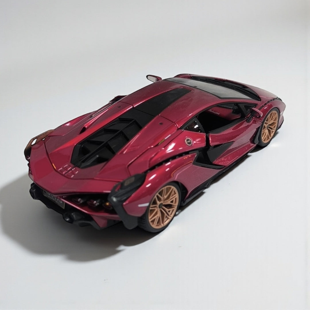 Lamborghini Sián 1:18 Rojo – Hiperdeportivo Futurista en Edición de Lujo