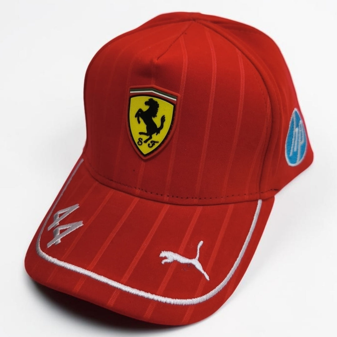 Gorra Ferrari Hamilton #44 | Scuderia Ferrari Fórmula 1 Estilo Campeón Ajustable