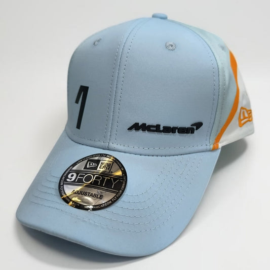 Gorra McLaren Azul #1 | Gorra Fórmula 1 Ajustable Estilo Racing Campeón