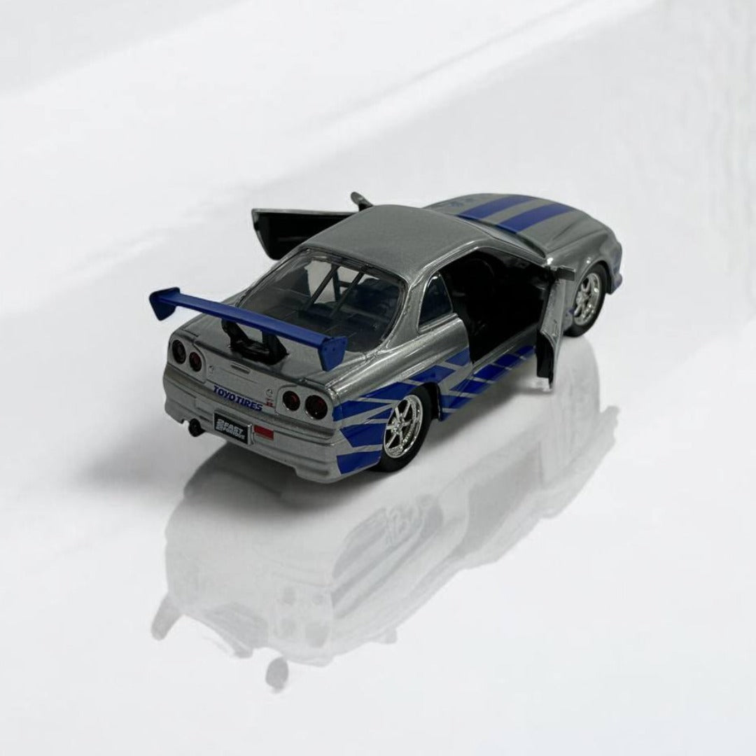 Nissan Skyline GT-R R34 de Brian 1:32 - Rápidos y Furiosos