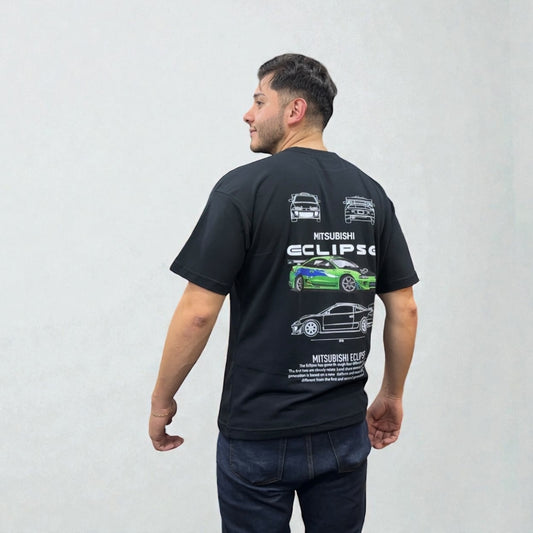 Camiseta Mitsubishi Eclipse – Diseño Deportivo Inspirado en el Ícono JDM