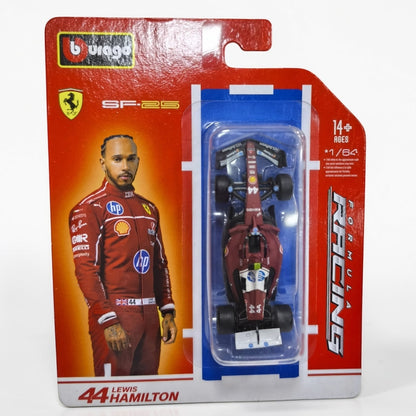 Bburago Ferrari SF-25 Lewis Hamilton #44 Escala 1:64 – Auto Fórmula 1 de Colección