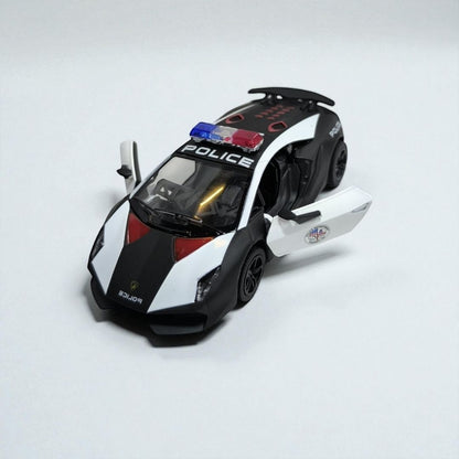 Lamborghini Sesto Elemento Policial 1:32 – Edición de Colección en Metal | Superdeportivo de Elite