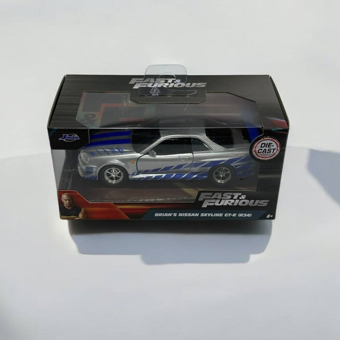 Nissan Skyline GT-R R34 de Brian 1:32 - Rápidos y Furiosos