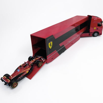 Tractomula Ferrari con Monoplaza F1 1:43 – Camión Transportador de Colección