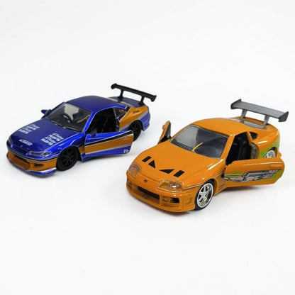 Combo Nissan Silvia y Toyota Supra 1:32 Jada Rápidos y Furiosos | Autos a Escala de Colección