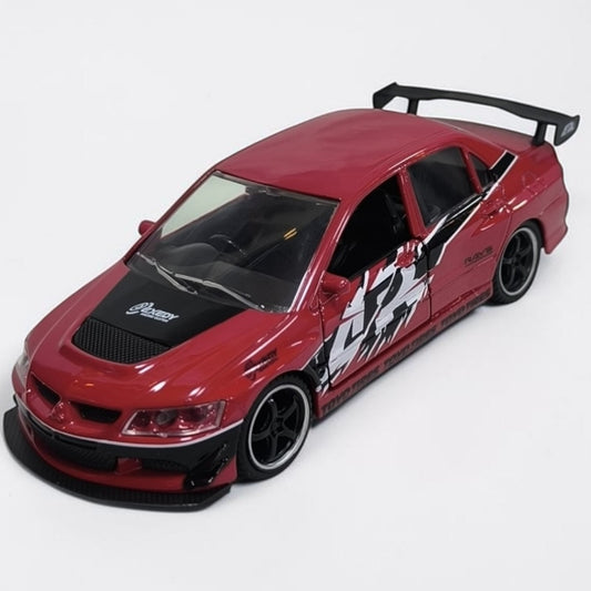Mitsubishi Lancer Evolution Rojo Rápidos y Furiosos 1:32 Jada | Auto a Escala de Colección