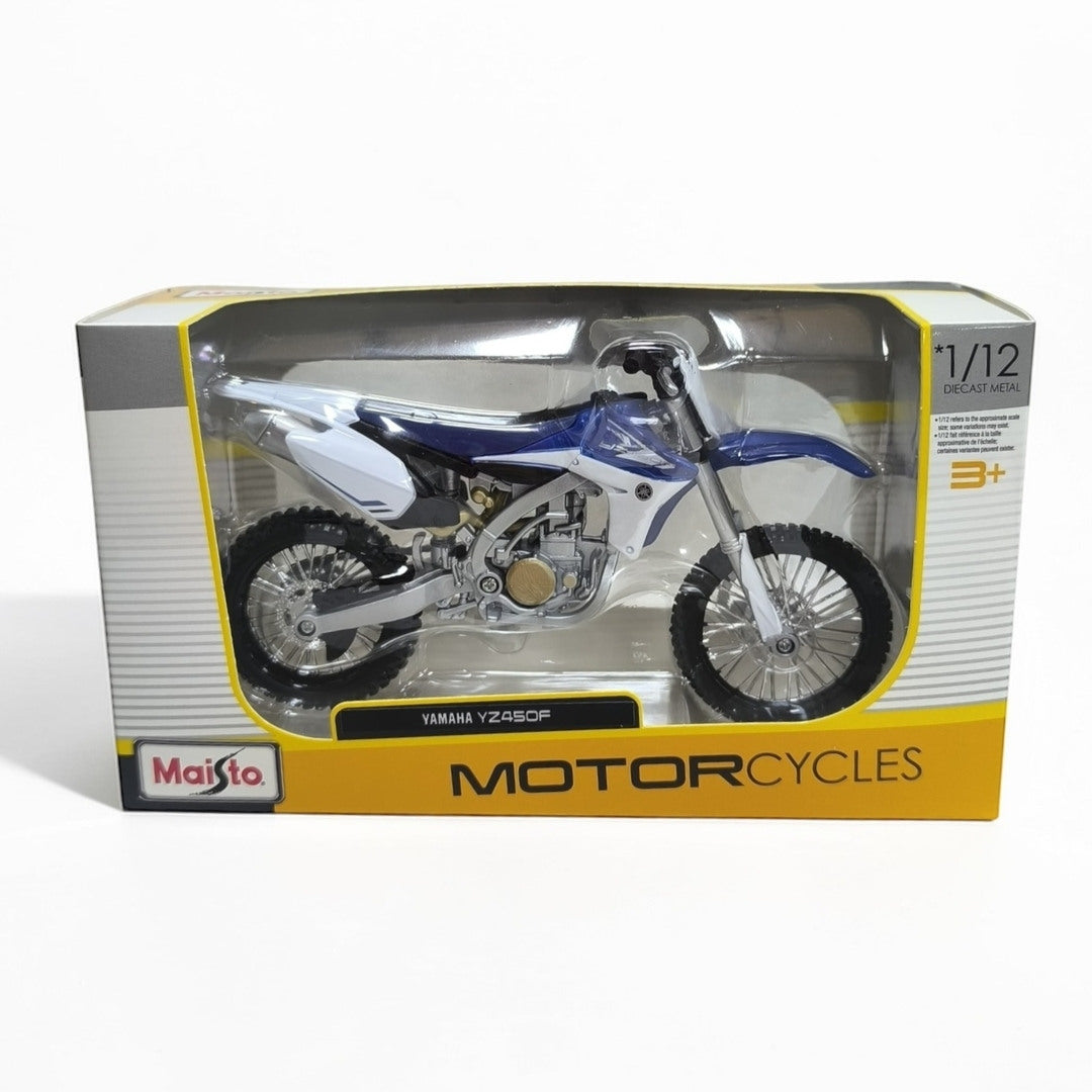 Yamaha YZ 450 Escala 1:12 – Moto Motocross de Colección