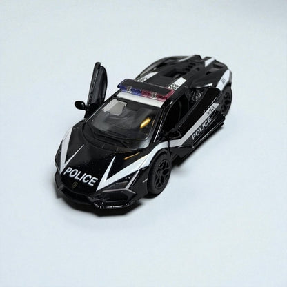 Lamborghini Revuelto Policial 1:32 – Edición de Colección en Metal | Superdeportivo de Patrulla